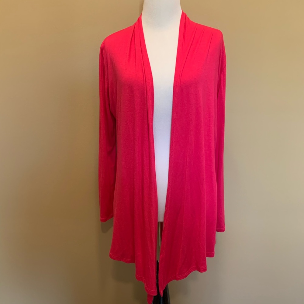 Popana Pink Flowy Cardigan